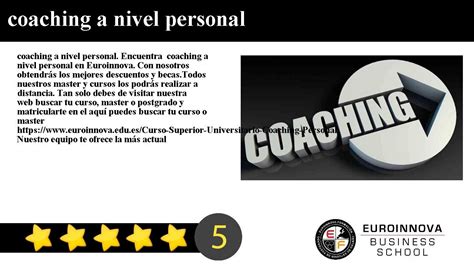 master en coaching personal descuento